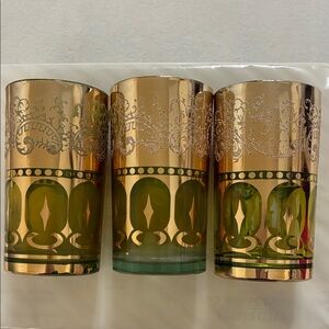 Vintage MCM Drinking Glasses Set of 3